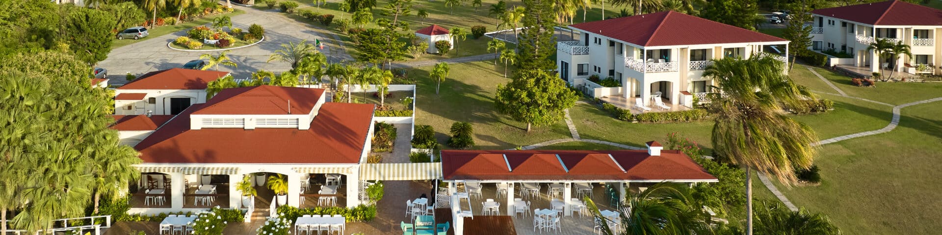 Elevated View of The Mount Nevis Hotel – Exquisite Luxury in Every Detail